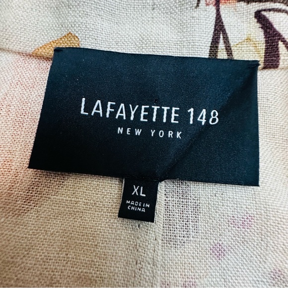 Lafayette 148 New York Plus Jolisa Printed Linen Jacket - Picture 14 of 14